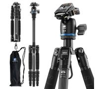SIRUI Treppiede da viaggio leggero in fibra di carbonio, treppiede per fotocamera da 55 pollici con testa a sfera panoramica a 360°, sistema di sgancio rapido, colonna centrale rimovibile, carico