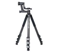 Sirui Treppiede in fibra di carbonio SP324+BH-10 con bloccaggi pieghevoli e testa cardanica nero