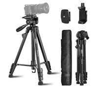 SIRUI Treppiede per Fotocamera con Supporto per Telefono, Supporto Treppiede Completo da 154cm, Treppiede per Smartphone con Borsa da Viaggio per Mirrorless, DSLR, Videocamera, Carico Massimo 5kg