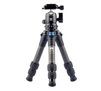SIRUI Treppiede per Fotocamera in Carbonio AM-223, Mini Treppiede Compatto con Testa a Sfera B-00K a 360°, Piastra a Sgancio Rapido, Carico Massimo 15kg, Altezza Massima 43cm, Altezza Piegata 29cm