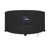 SIRUITON Copertura per mobili da giardino,con aperture di ventilazione, impermeabile,antivento,resistente ai raggi UV,antistrappo,420D Oxford, copertura per (Ø250x104cm)