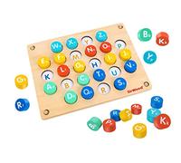 SirWood Gioco Memory in Legno - Impara le lettere con il gioco del memory - Gioco prescolare Globo Giocattoli - 41692