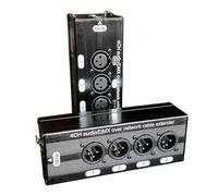 Sirxlevcy 1 Coppia di Estensori di Segnale di Rete RJ45 Audio XLR A 3 Pin A 4 Canali, Estensore di Segnale di Rete DMX512 + Femmina