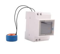 Sirxlevcy 1 PCS Digital Monofase AC 40-300V 100A Din Rail 6 In 1 Voltmetro Amperometro Watt Kwh Frequenzimetro 110V (CT Esterno)