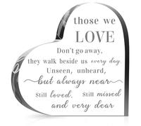 Sirxlevcy 1 PCS Regali di Simpatia Trasparenti Regali di Lutto Commemorativi per la Perdita di Un Amato Padre Madre