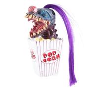 Sirxlevcy 1 Pezzo Scultura di Pagliaccio Decorazione di Pagliaccio di Halloween Pagliaccio di Popcorn Statua di Testa di Pagliaccio Spaventoso Pagliaccio Artigianale in Resina dallo Spazio Viola