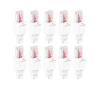 Sirxlevcy 10 Connettori di Rete Attrezzi RJ45 CAT6 LAN UTP Plug Strumenti Cat5 Cat7 di Installazione Patch