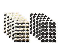 Sirxlevcy 10 Fogli Foto Angoli Autoadesivi, Foto Angolo Carta di Montaggio per Album Album Fai da Te