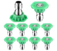 Sirxlevcy 10 Pezzi 1/4 Pollici Ugelli per Idropulitrice Connettore Rapido Ugelli per Idropulitrice Ugelli per Spruzzatore per Idropulitrice Set