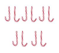 Sirxlevcy 10 Pezzi di Natale Rosso Morbida Ceramica Accessori Gioielli Capodanno di Caramella Decorazione della Casa