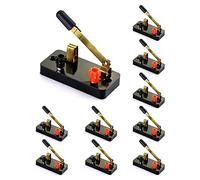 Sirxlevcy 10 Pezzi Interruttore Unipolare a Lancio Singolo, Interruttore a Coltello: Utilizzato per il Laboratorio di Fisica, la Sperimentazione Elettronica Scolastica