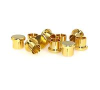 Sirxlevcy 10 Pz Placcato Breve Presa Fono Connettore RCA Schermatura Femmina Protezione Copertura Cappellino