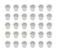 Sirxlevcy 100 Pezzi Inserti per Candele in Metallo Tazze per Candele in Metallo per Tavolo in Legno Che Gocciola Diametro 2 cm