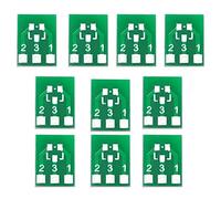 Sirxlevcy 100PZ SOT23 SOT23-3 Turn SIP3 Double-Side SMD Turn To DIP Adattatore Convertitore Piastra SOT SIP IC Presa PCB Board Kit DIY