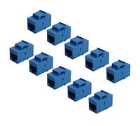 Sirxlevcy 10PZ RJ45 Connettore Jack Cat6 Extension Coupler Ethernet Network LAN Cat 6 Coupler Jacks Extend Adapter, Blu