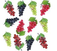 Sirxlevcy 12 Grappoli Artificiali Simulazione UVA Grappoli Decorativi Realistici Grappoli per Centrotavola Cucina Vino Vino