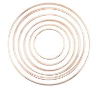 Sirxlevcy 12 Pezzi 6 Misure Acchiappasogni Anelli in Metallo Cerchi Floreali Ghirlanda Creazioni macramè per DIY