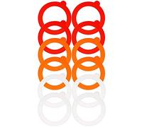 Sirxlevcy 12 Pezzi Silicone Jar Jar Guarnizione di Tenuta di Ricambio, Un Tenuta Airtight Guarnizione di Tenuta Anelli Coperchi di Vaso di Montaggio Guarnizioni