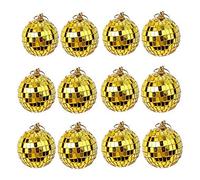 Sirxlevcy 12-Piece Mirror Disco Hanging Ball Ball Decorazione Effetti di Luce per Feste o DJ (2 Pollici,)