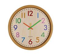 Sirxlevcy 12 Pollice Orologio da Parete per Bambini al Quarzo Silenzioso AntiGraffio per Ufficio da Interno