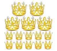 Sirxlevcy 15 Pezzi Cake Topper Compleanno Mini Copricapo Mini Baby Cupcake Corone per Composizioni Floreali Cupcake Baby Shower Decorazioni di Nozze