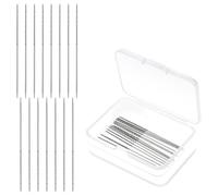 Sirxlevcy 15 Pezzi Strumento per Riparazione Ago per Riparazione Intoppo, Strumento per Maglieria e Tessuto 2,36 X 0,03 Pollici Strumento per Riparazione Cucito Artigianale Ago per Cucitura