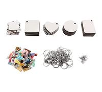 Sirxlevcy 160 Pezzi Sublimazione Ornamento nel, Sublimazione nel MDF Double-Side Sublimazione Schede Forniture Fai da Te