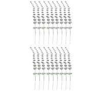 Sirxlevcy 18 Pezzi di Steli di Eucalipto Steli di Foglie di Eucalipto Artificiali Veri Rami di Foglie di Tocco Verde Grigio