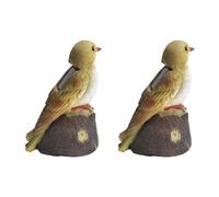 Sirxlevcy 2 Luci Solari per Esterni, Luce Solare per Pappagalli, Uccelli, Resina, Prato, Balcone, Luce Notturna, Decorazioni per il Giardino, Regalo