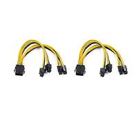 Sirxlevcy 2 Pezzi EPS CPU 12V 8 Pin Femmina un Doppio 8 Pin (4 + 4) Pin EPS 12 V di Alimentazione Scheda Madre Y Splitter Adattatore