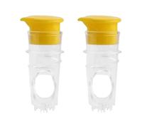 Sirxlevcy 2 Pezzi Spremiagrumi Manuale In Plastica per Agrumi, Strumento per il Succo di Limone, Giallo