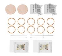 Sirxlevcy 2 Set Piccolo Telaio Speedweve Tipo Strumento per Tessere Strumento per Rammendo Speedweve nel Legno DIY Mini Divertente Telaio per Rammendo (14 Ganci)