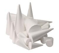 Sirxlevcy 24 Confezioni di Schiuma A Forma di Cono per Arte, Albero di Natale, Scuola, Progetti Fai da Te