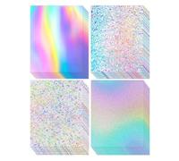 Sirxlevcy 24 Fogli di Cartoncino Spesso per Realizzare Biglietti Artigianali, Decorazioni per Feste