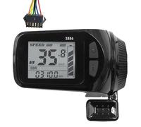 Sirxlevcy 24V/36V/48V/60V S886 Ebike Pannello Display LCD Acceleratore A Pollice per Biciclette Elettriche Parti di Ricambio per Scooter Elettrico (SM Plug 6PIN)