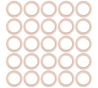 Sirxlevcy 25 Pezzi di Anelli in Legno Naturale 70 Mm Incompiuto Macrame in Legno Cerchi in Legno per Creazione di Gioielli con Ciondolo Fai da Te