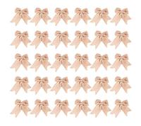 Sirxlevcy 30 Pezzi di Tela da Imballaggio Fiocchi di Tela da Imballaggio Nodo di Tela Fatta Un Mano per Decorazioni Natalizie Albero Festival Feste per Feste