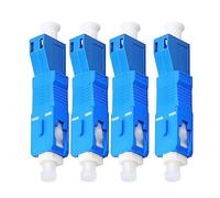 Sirxlevcy 4 Pack Single Mode 9/125Um SC/UPC un LC/UPC Femmina Adattatore per Fibra Ottica Ibrida Connettore per Misuratore di Potenza Ottica