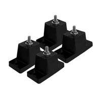 Sirxlevcy 4 Pezzi Ammortizzatore Cuscino di Base per Piedi per Condizionatore D'Aria da Esterno, Tipo Anti-Vibrazione e Riduzione del Rumore