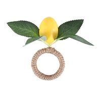 Sirxlevcy 4 Pezzi Simulazione Limone Pianta Tovagliolo Frutta Fibbia Hotel Camera Modello Portatovagliolo Portatovagliolo Fibbia Forniture per Feste