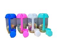 Sirxlevcy 4 Tazze per Insalata con Coperchi e Forchetta, Contenitore per Insalata per Pranzo, Tazze per Insalata di Frutta e Verdura con Coperchi e Forchetta, Durevoli e Facili da Usare.