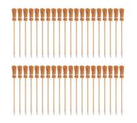 Sirxlevcy 40 PZ Strega Scopa Matite per Halloween Manico di Scopa Matite Un Sfera Halloween e Ricordini Strega Scopa Prop Scrittura