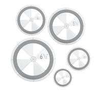 Sirxlevcy 5 Pezzi di Modelli di Cerchi Set di Modelli per Quilting per Righello Circolare per Quilting Drafting Righello per Taglierino Circolare in Acrilico per Trapunta Rotonda
