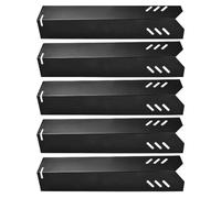 Sirxlevcy 5 Piastre Riscaldanti per Griglia da 15 Pollici in Porcellana per Barbecue Piastra Riscaldante per Griglia, Copertura per Bruciatore per Griglia da Cortile BY13-101-001-1