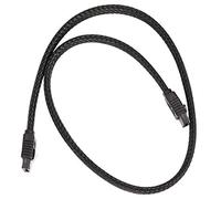 Sirxlevcy 50CM 3.0 III SATA3 7pin dati Cavi SSD 6Gb / s dati disco rigido HDD con versione Premium con manicotto in nylon(Nero)