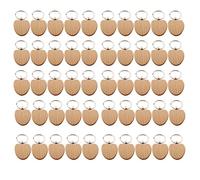 Sirxlevcy 50pcs A Forma di Cuore in Fai da Te in Legno Tag Accessori in Legno Anti-Smarrimento Etichette Possono Incidere Regali Fai da Te