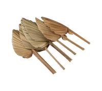 Sirxlevcy 6 Pezzi di Foglie di Palma Essiccate, Ventagli di Palma Essiccati Naturali, Grande di Palma per Decorazioni di Nozze Boho, Decorazioni di Foglie di Palma Tropicali Durevoli e Facili d