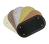 Sirxlevcy 6 Pezzi Fondo Borsa nel Pelle PU Fondo Portafoglio Ovale Fondo Borsa all'Uncinetto Fondo Borsa all'Uncinetto Fondo Un (25 X 12 Cm, 6 Colori)