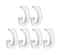 Sirxlevcy 6 Pezzi Supporto per per Sospeso - Robusti Supporti per A Forma di J per Appendere Vestiti, Supporto per per Ripiano da 3/4