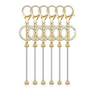 Sirxlevcy 6 Pz. con Perline Barre Grezze con Perline con Perline in Metallo per Ciondoli Fai da Te Creazione di Gioielli in